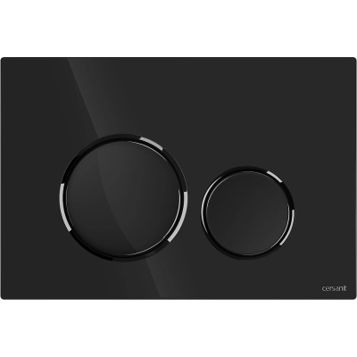 Кнопка змиву Cersanit LUNA графітовий глянець