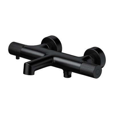 Змішувач для ванни та душу з термостатом ZEN чорний